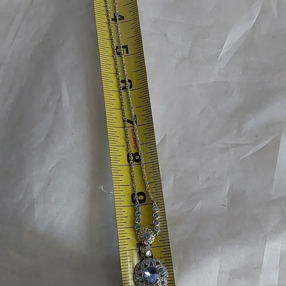 Givenchy SIGNED MULTICOLORED DIAMOND NECKLACE - Picture 6 of 6